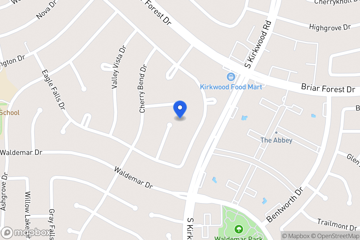 Map of 1803 Firhill Dr, Houston