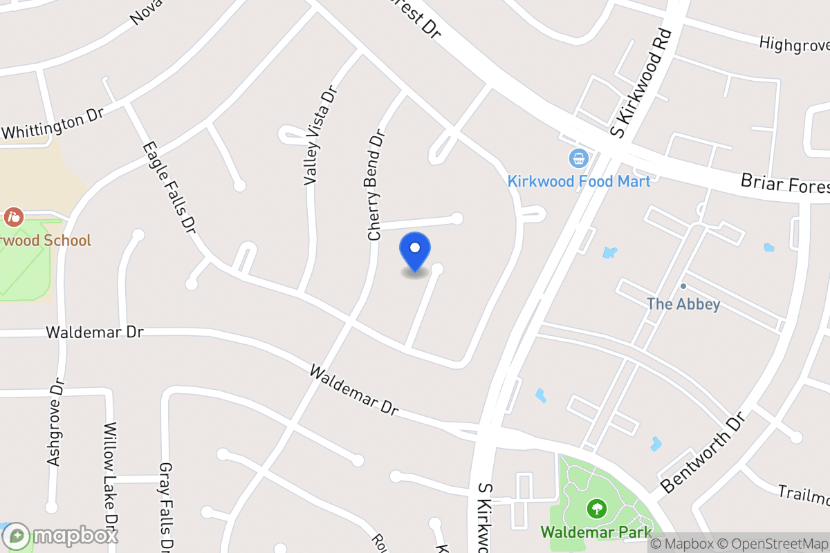 Map of 1810 Firhill Dr, Houston