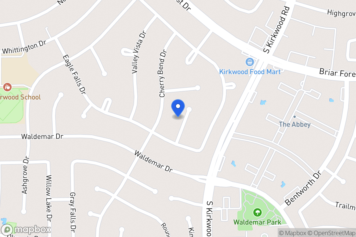 Map of 1814 Firhill Dr, Houston