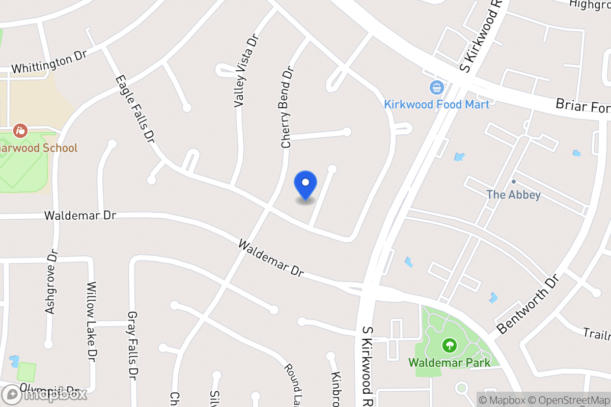 Map of 1822 Firhill Dr, Houston