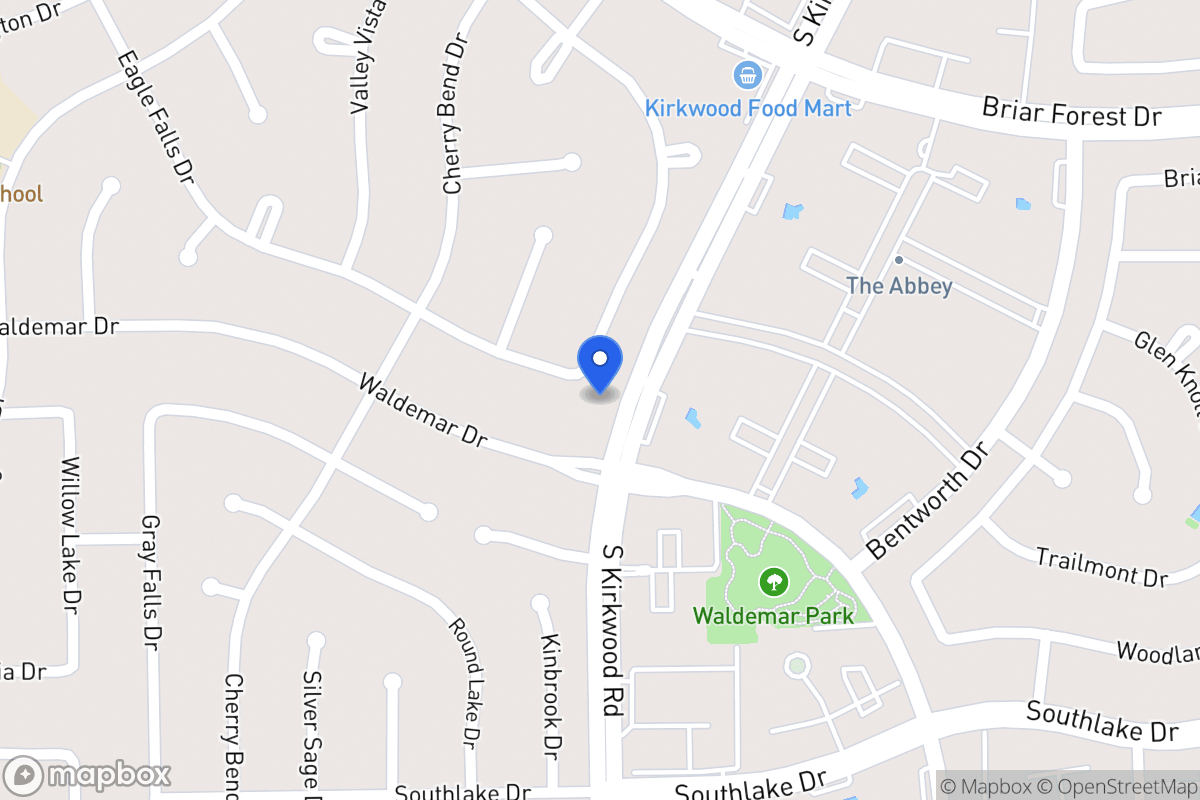 Map of 11804 Westmere Dr, Houston