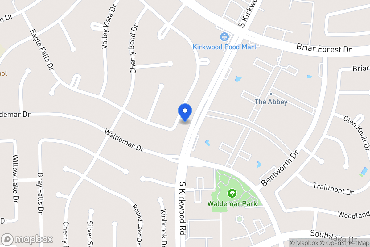 Map of 11808 Westmere Dr, Houston