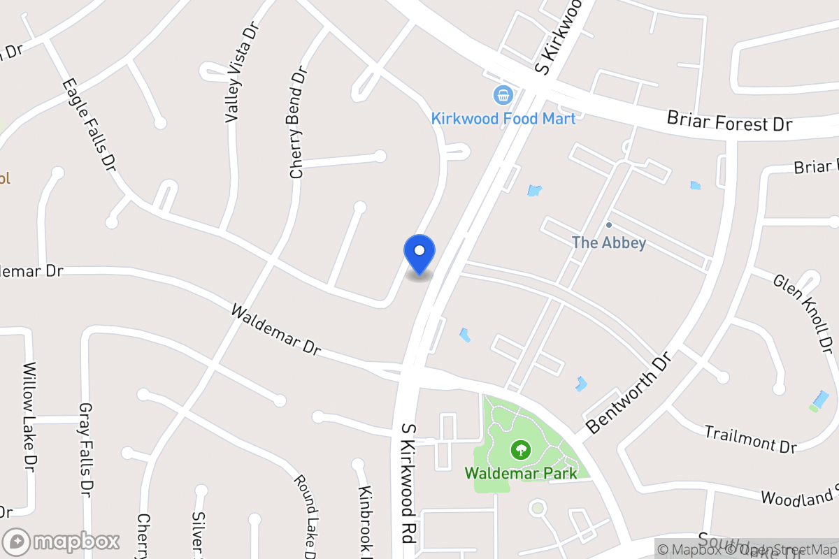 Map of 11810 Westmere Dr, Houston
