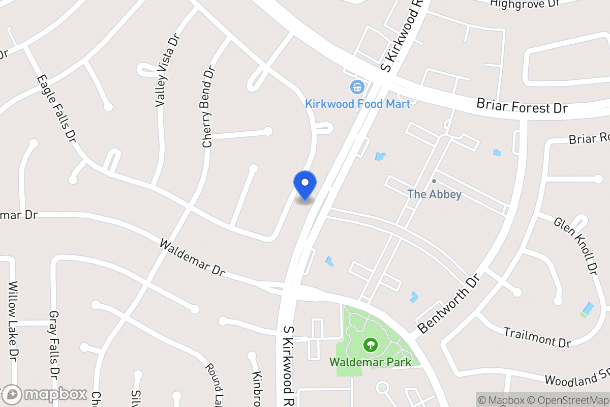 Map of 11814 Westmere Dr, Houston
