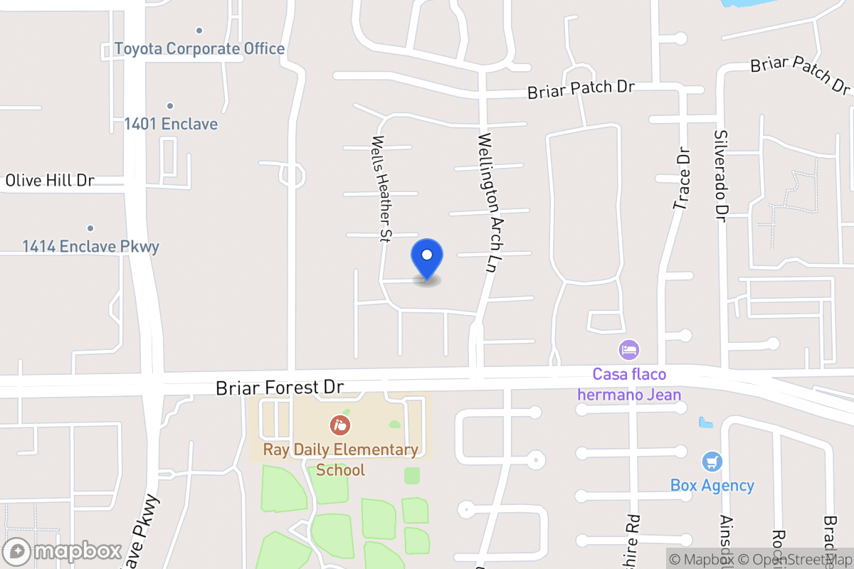 Map of 12800 Briar Forest Dr, Houston
