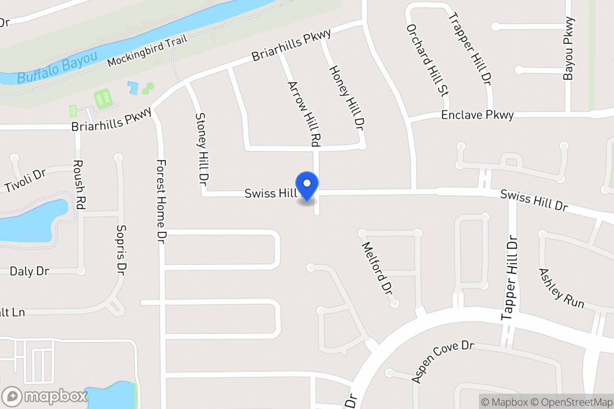 Map of 14101 Swiss Hill Dr, Houston