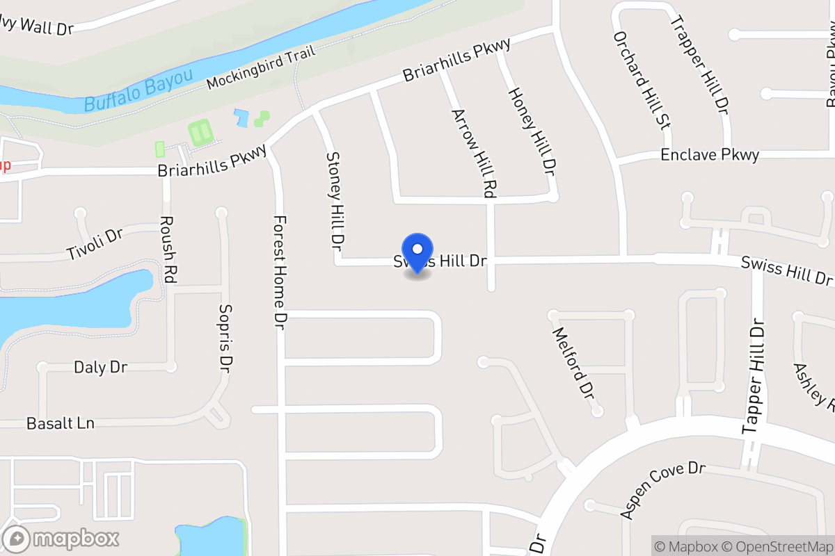 Map of 14119 Swiss Hill Dr, Houston