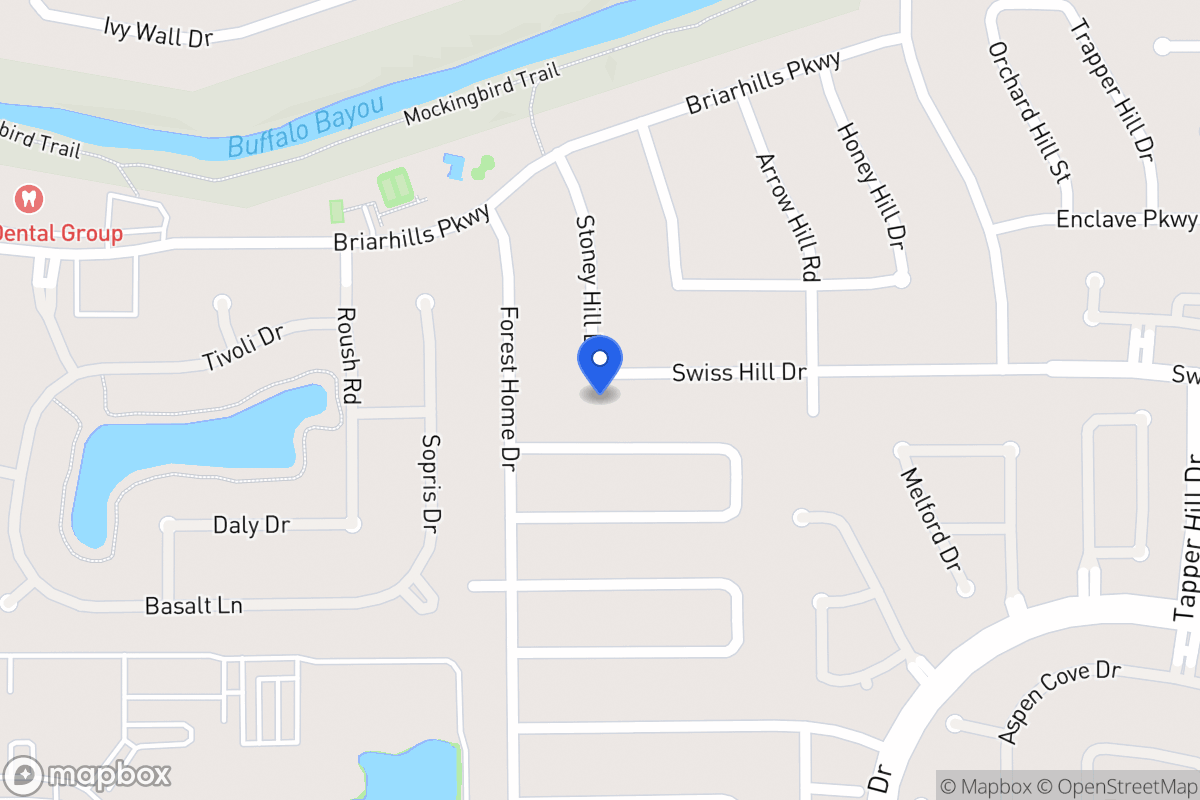 Map of 14215 Swiss Hill Dr, Houston