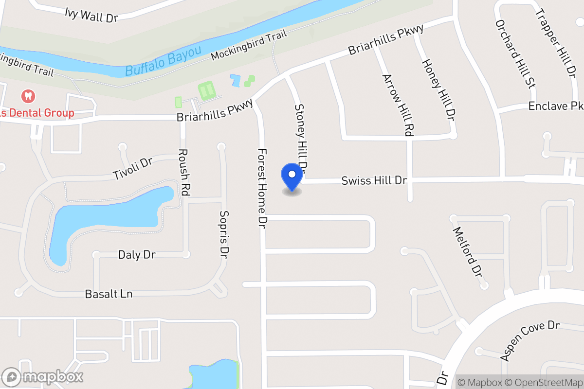 Map of 14219 Swiss Hill Dr, Houston