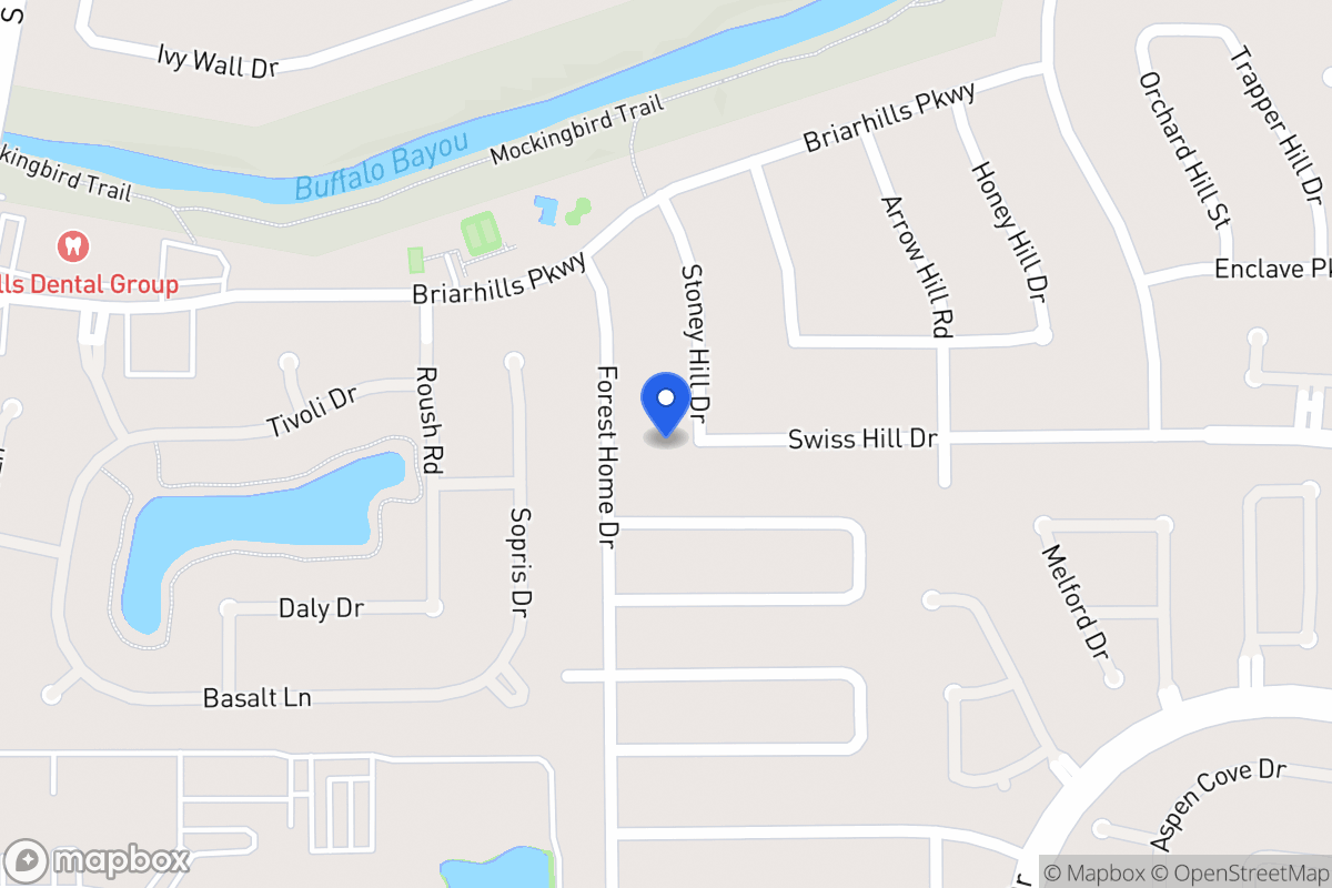 Map of 1118 Stoney Hill Dr, Houston