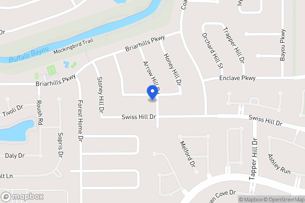 Map of 14103 Cherry Mound Rd, Houston