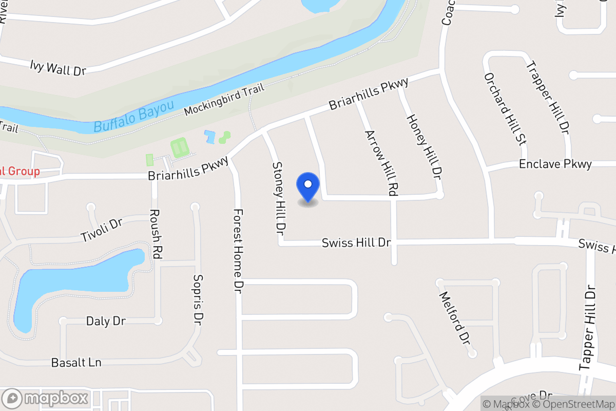Map of 1030 Glacier Hill Dr, Houston