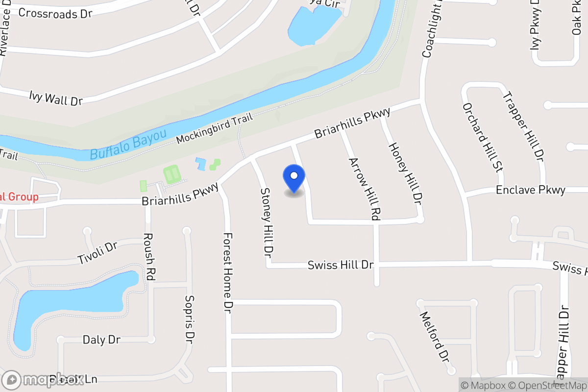 Map of 1018 Glacier Hill Dr, Houston
