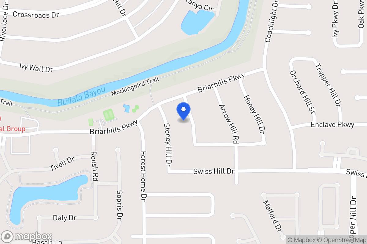 Map of 1014 Glacier Hill Dr, Houston
