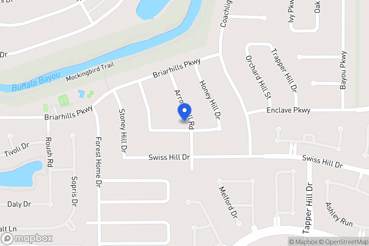 Map of 14106 Cherry Mound Rd, Houston
