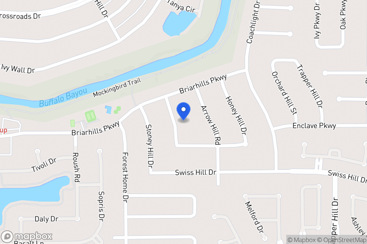 Map of 1015 Glacier Hill Dr, Houston