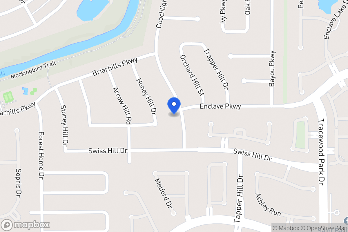 Map of 1102 Coachlight Dr, Houston