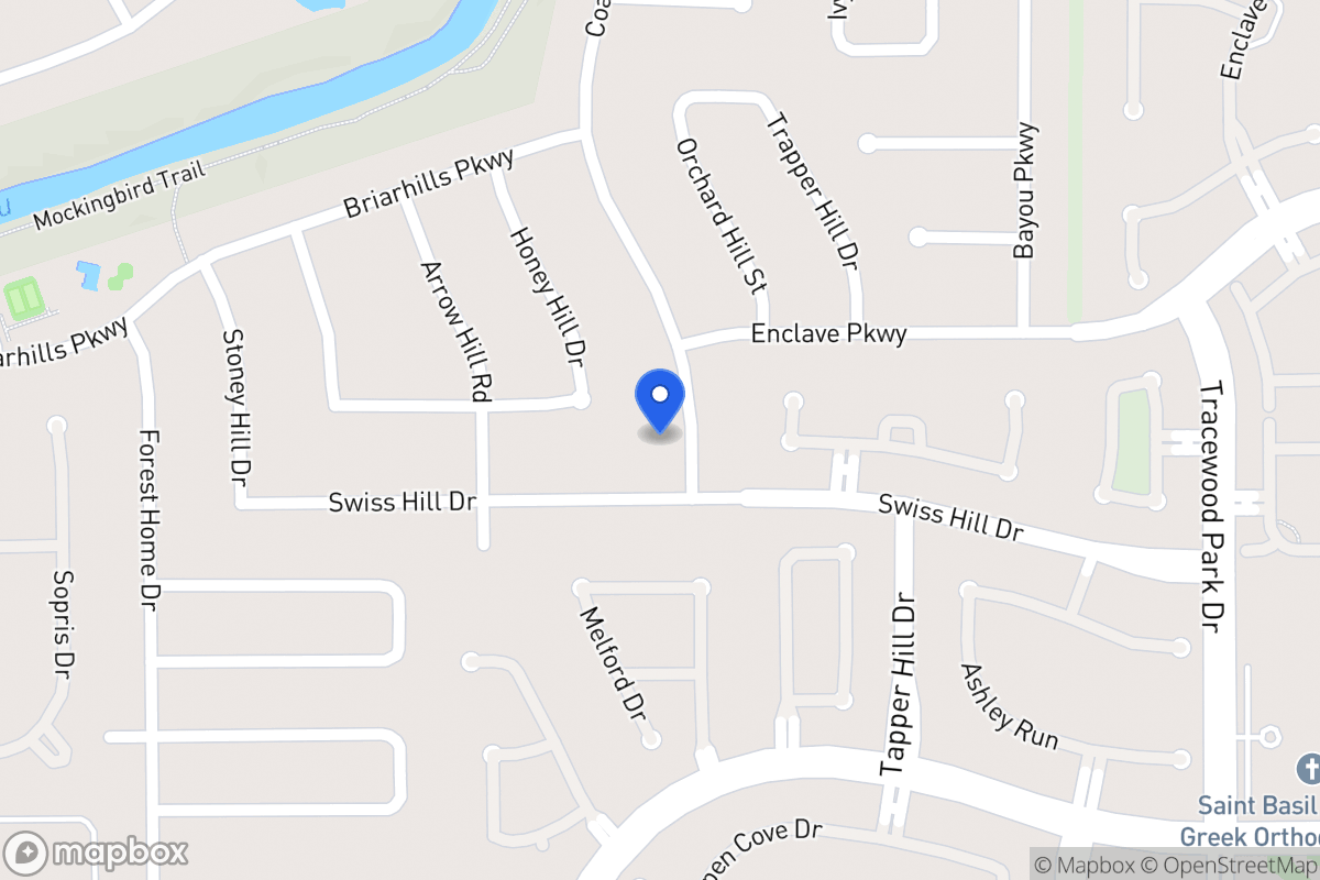 Map of 1118 Coachlight Dr, Houston
