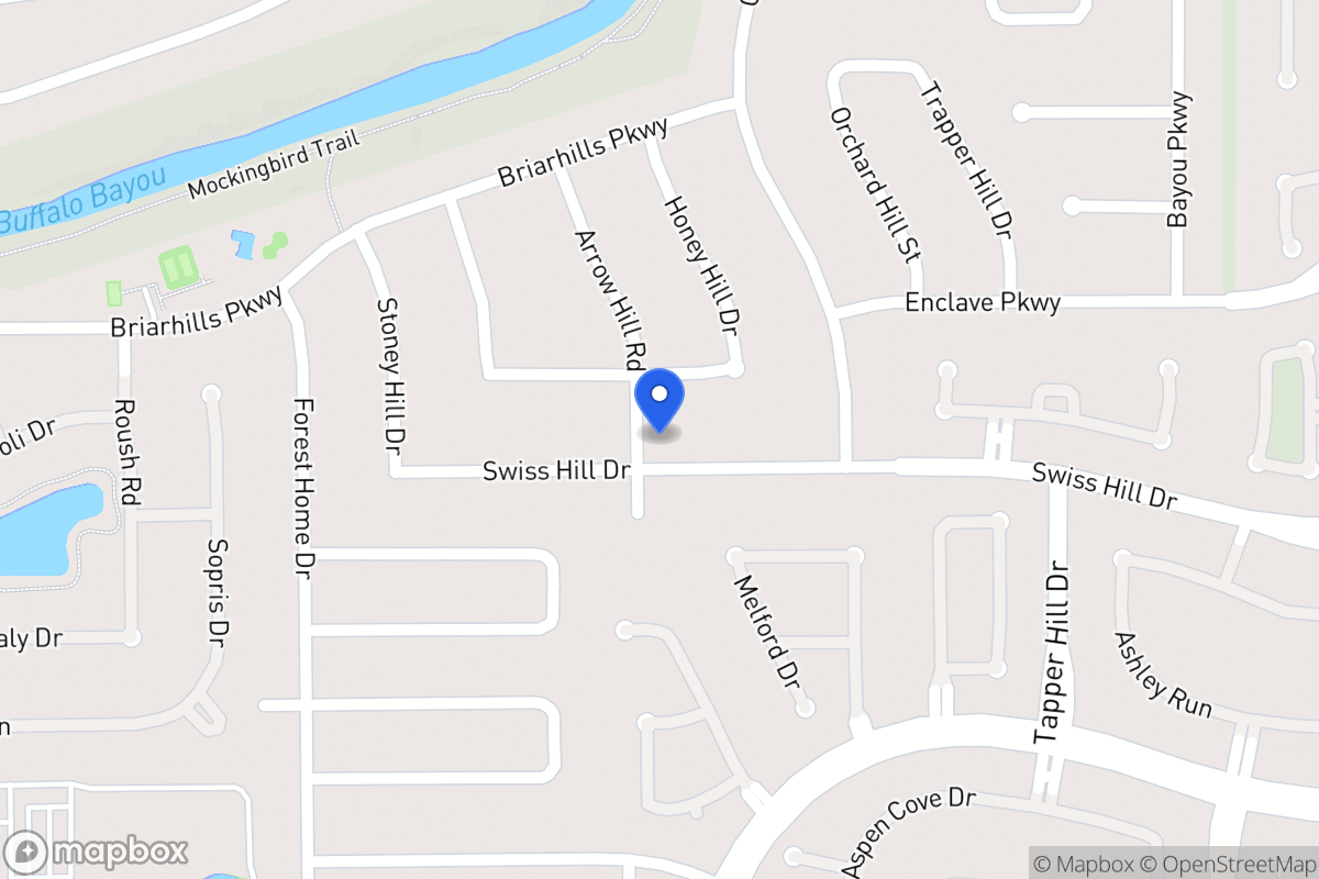 Map of 14018 Swiss Hill Dr, Houston