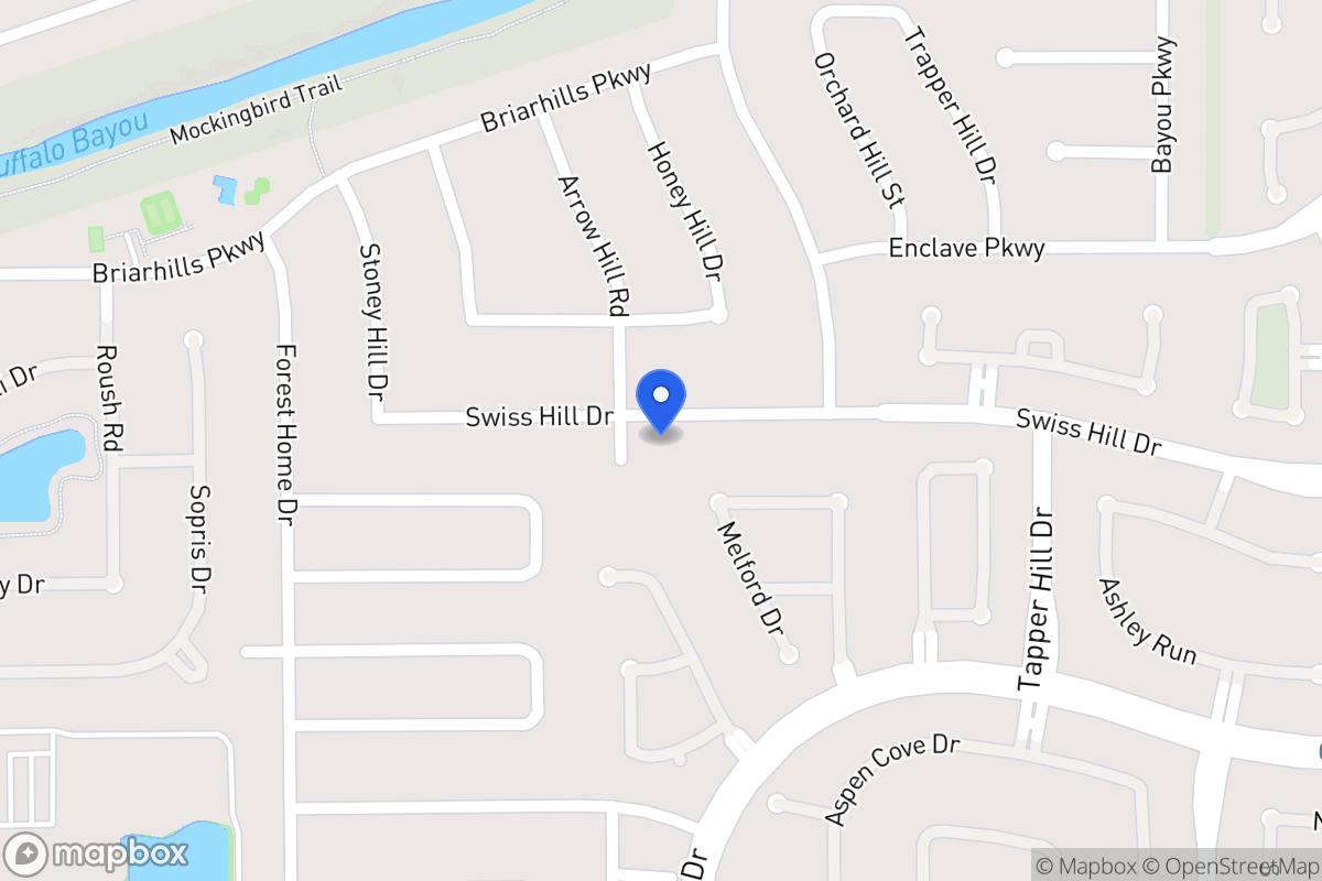 Map of 14015 Swiss Hill Dr, Houston