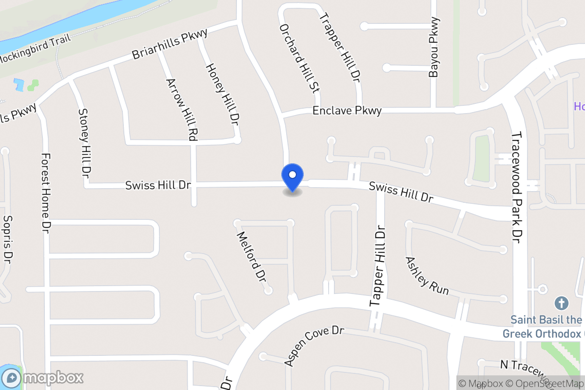 Map of 13827 Swiss Hill Dr, Houston