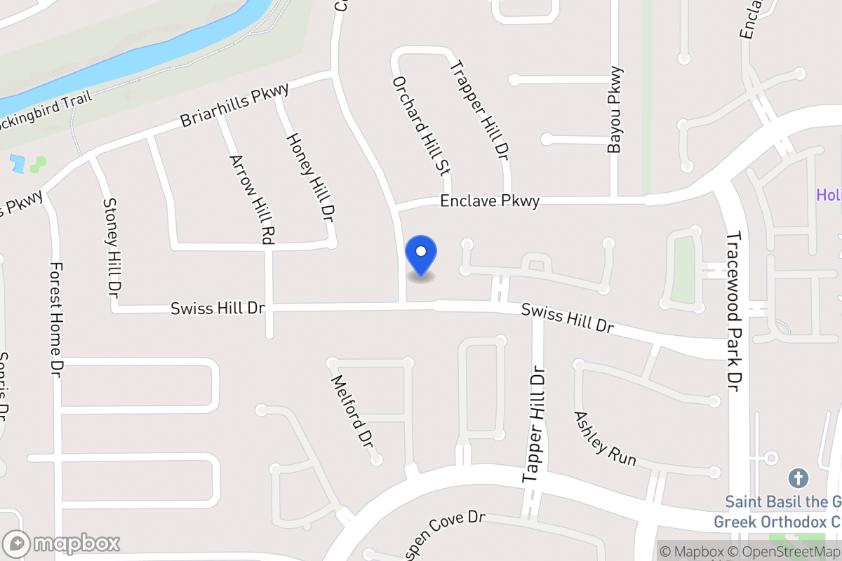 Map of 1123 Coachlight Dr, Houston
