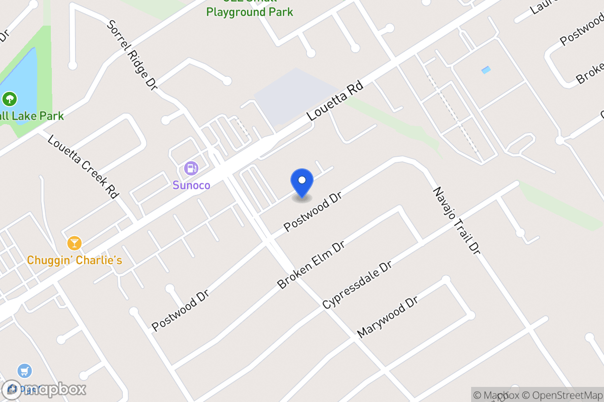 Map of 3910 Postwood Dr, Spring