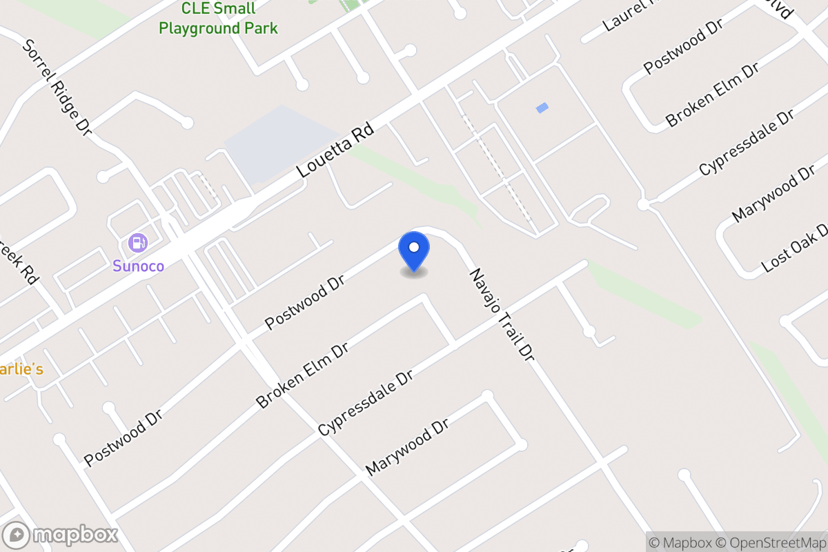 Map of 3802 Broken Elm Dr, Spring