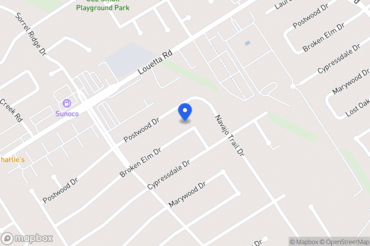 Map of 3806 Broken Elm Dr, Spring