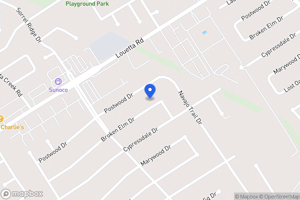 Map of 3810 Broken Elm Dr, Spring