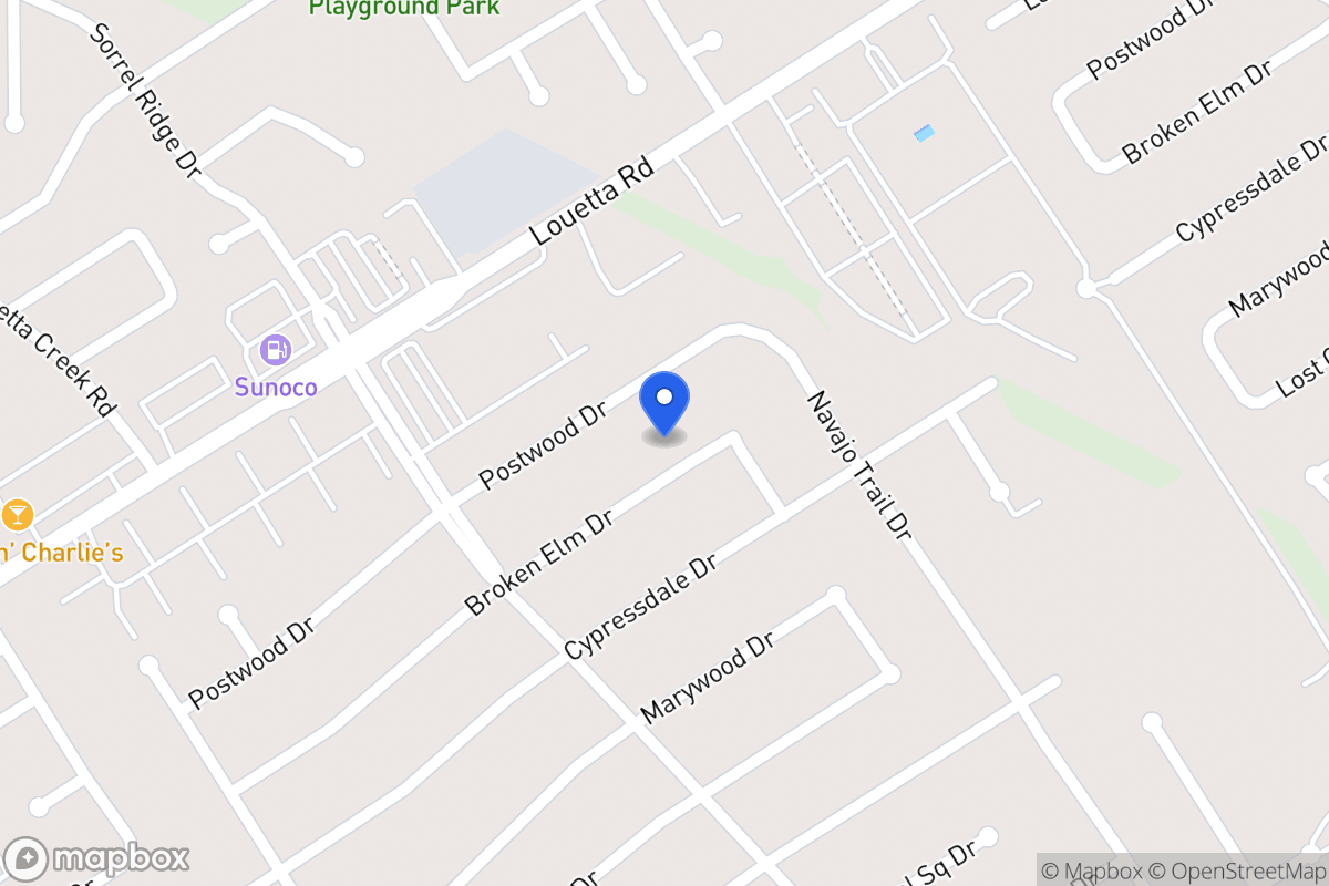 Map of 3814 Broken Elm Dr, Spring