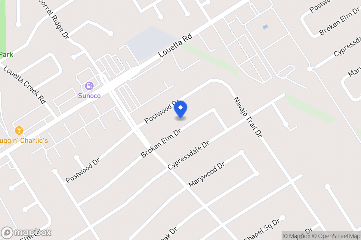 Map of 3902 Broken Elm Dr, Spring