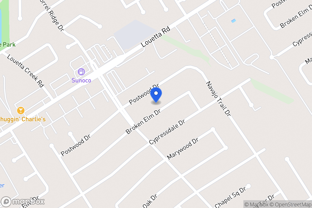 Map of 3906 Broken Elm Dr, Spring