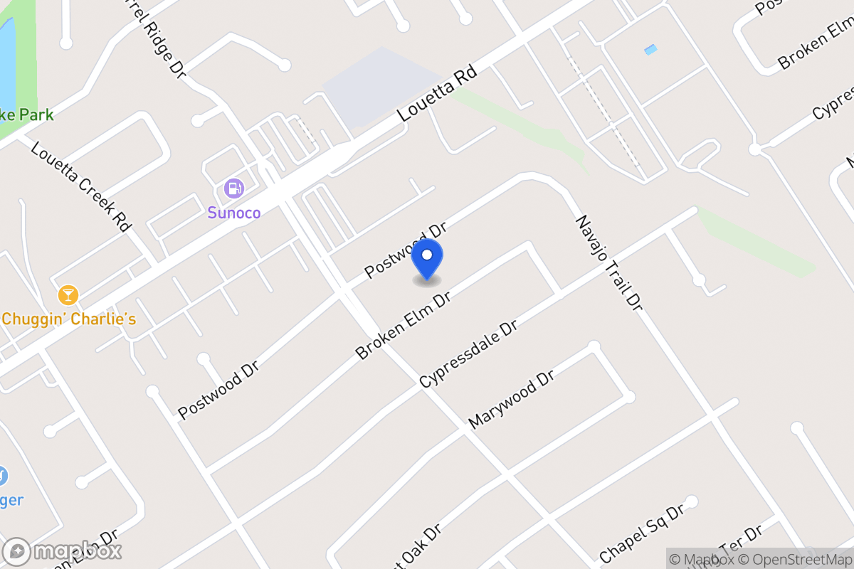 Map of 3910 Broken Elm Dr, Spring
