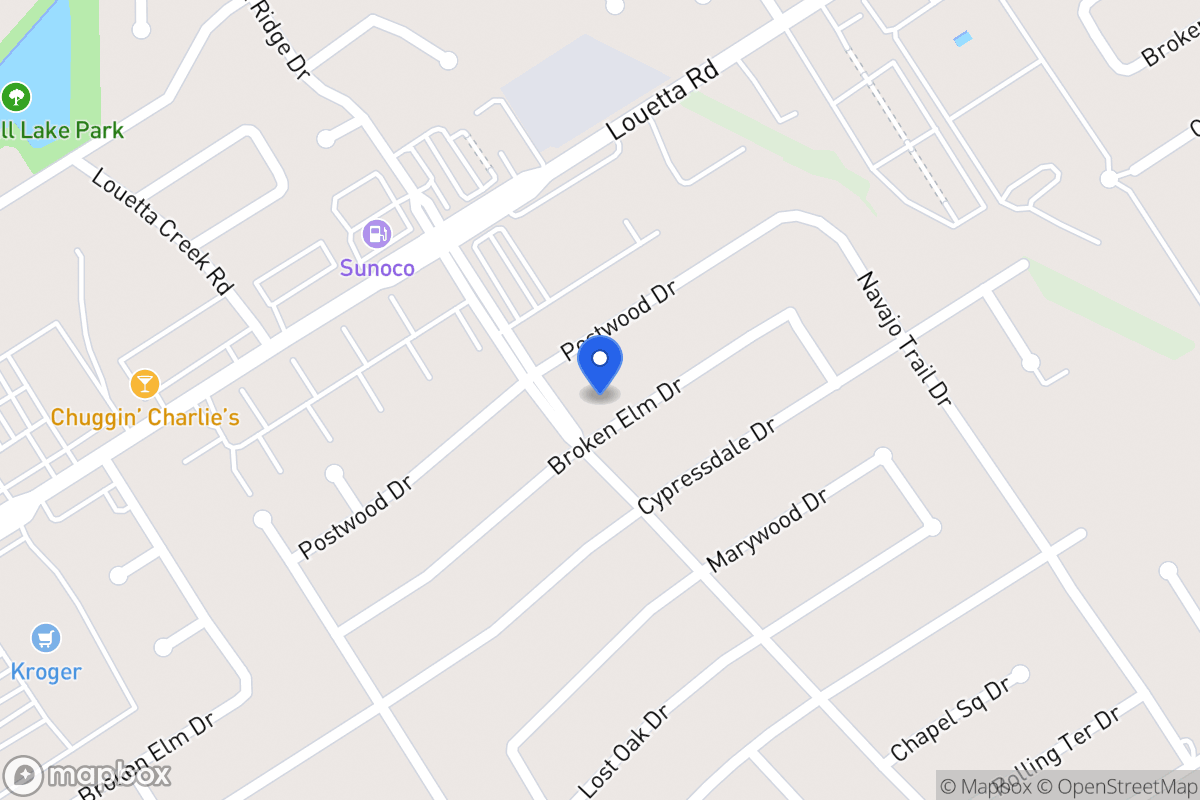 Map of 3922 Broken Elm Dr, Spring