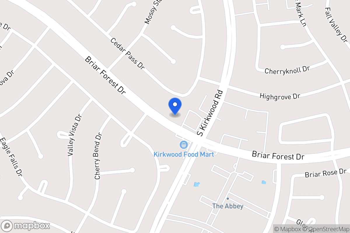 Map of 11826 Briar Forest Dr, Houston