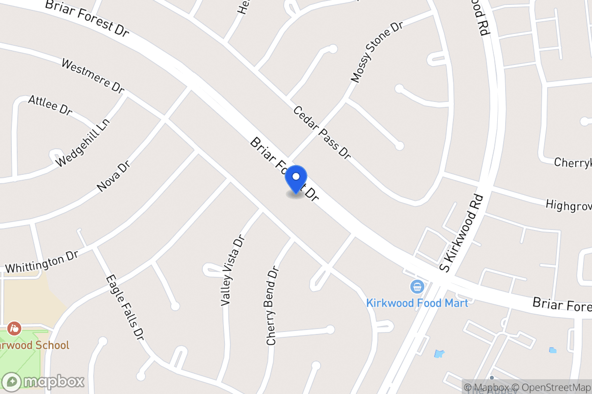 Map of 11871 Briar Forest Dr, Houston