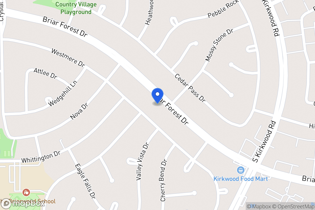 Map of 11907 Briar Forest Dr, Houston