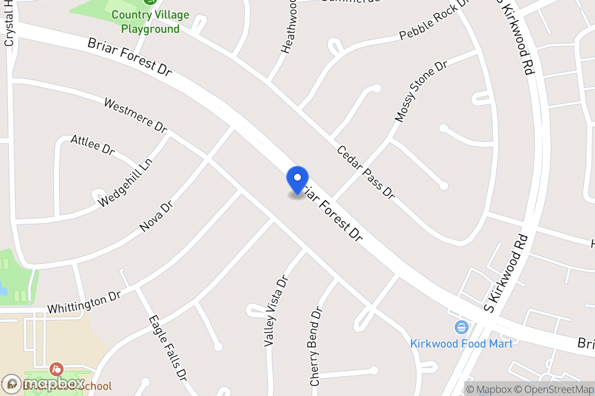 Map of 11911 Briar Forest Dr, Houston