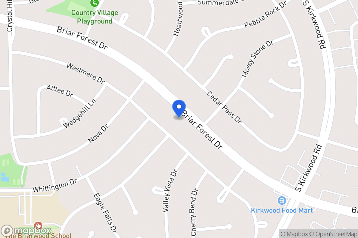 Map of 11915 Briar Forest Dr, Houston