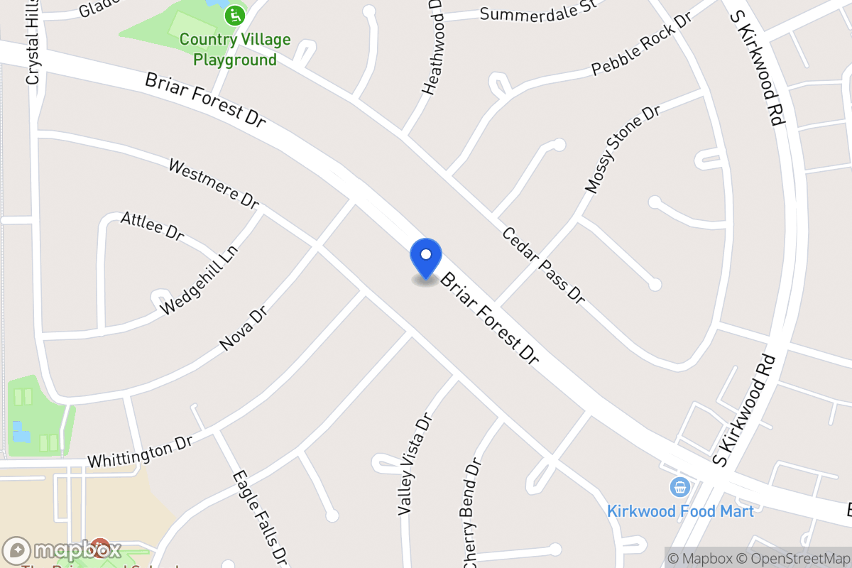 Map of 11919 Briar Forest Dr, Houston