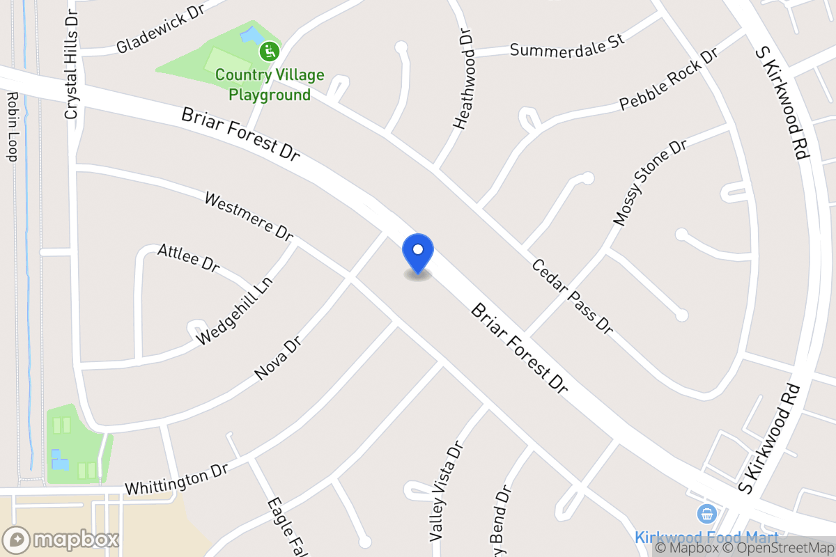 Map of 11935 Briar Forest Dr, Houston