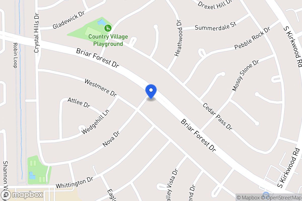 Map of 11947 Briar Forest Dr, Houston