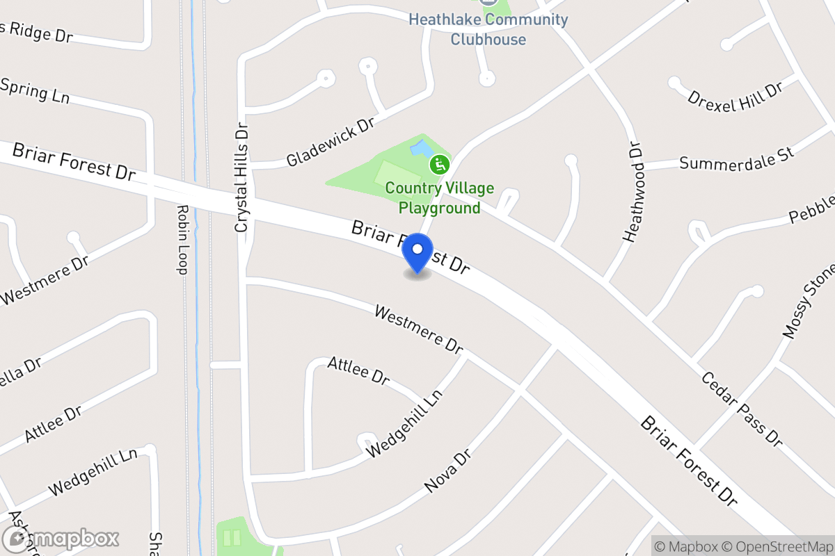 Map of 12119 Briar Forest Dr, Houston