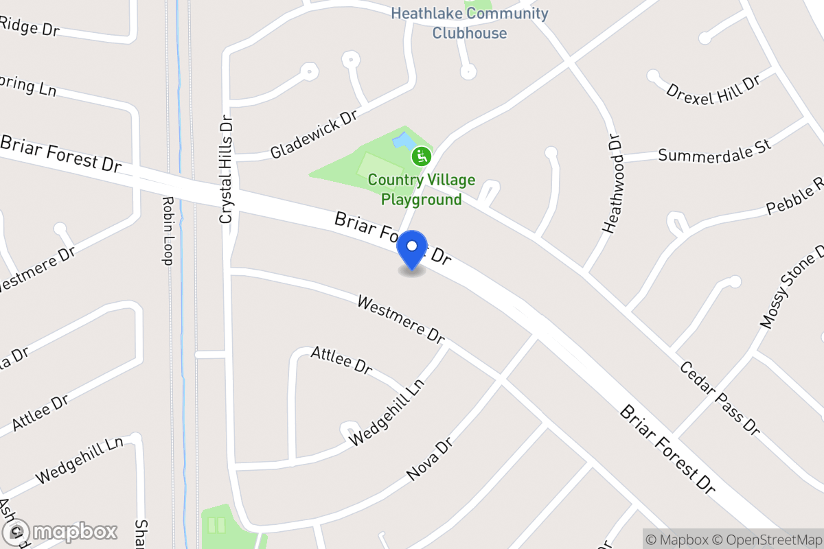 Map of 12115 Briar Forest Dr, Houston