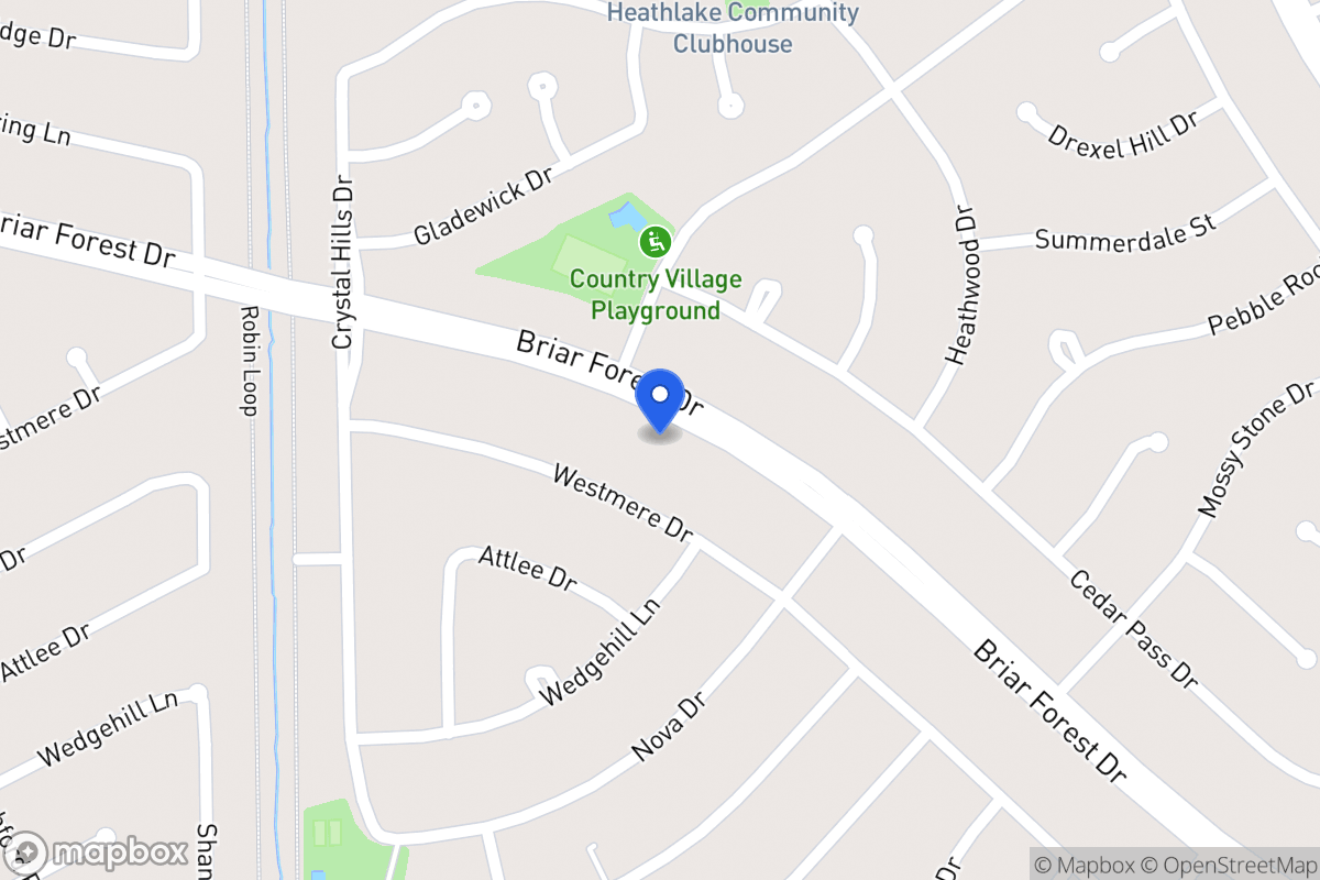Map of 12111 Briar Forest Dr, Houston
