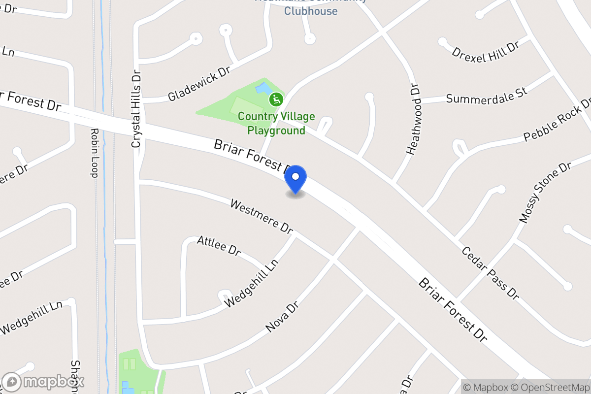 Map of 12103 Briar Forest Dr, Houston