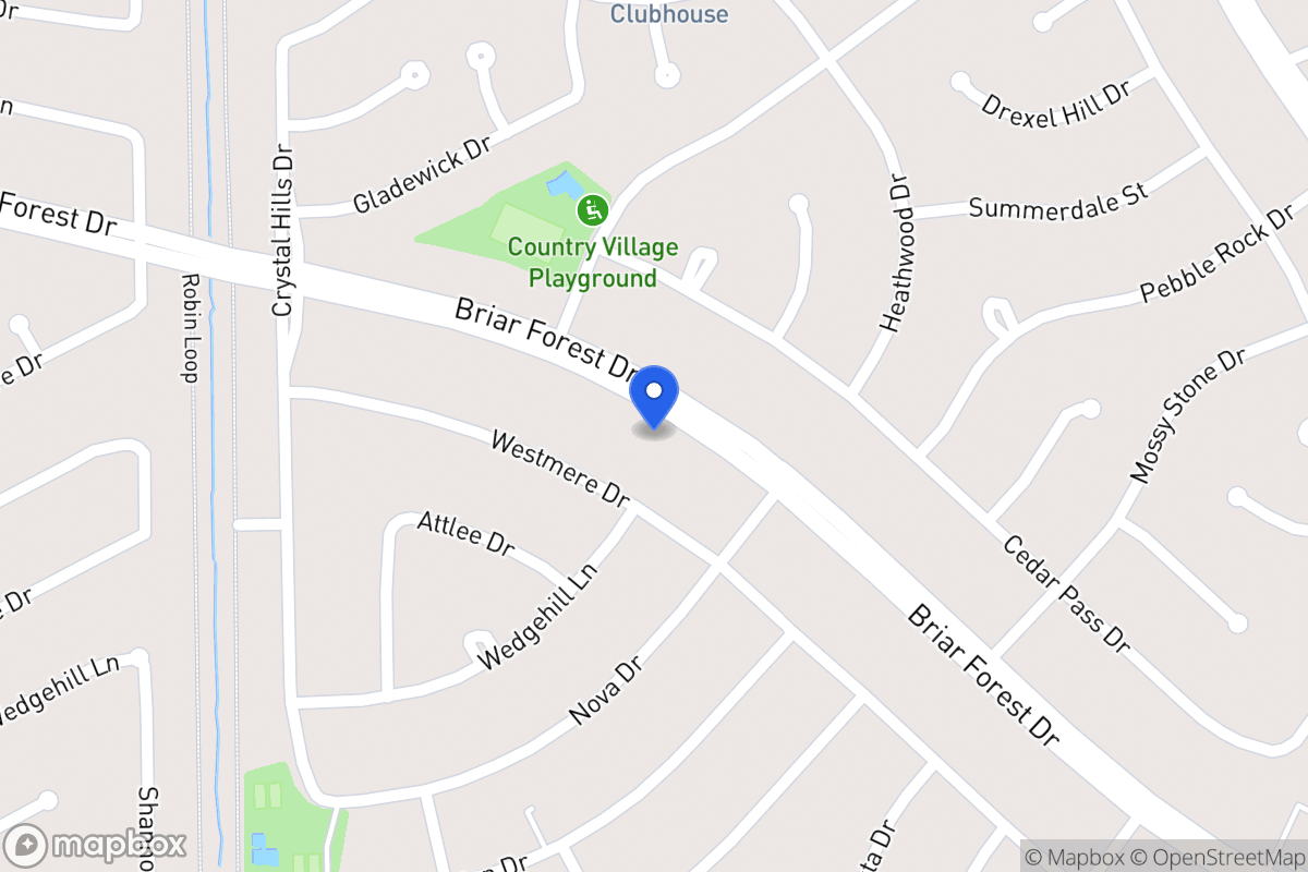 Map of 12023 Briar Forest Dr, Houston