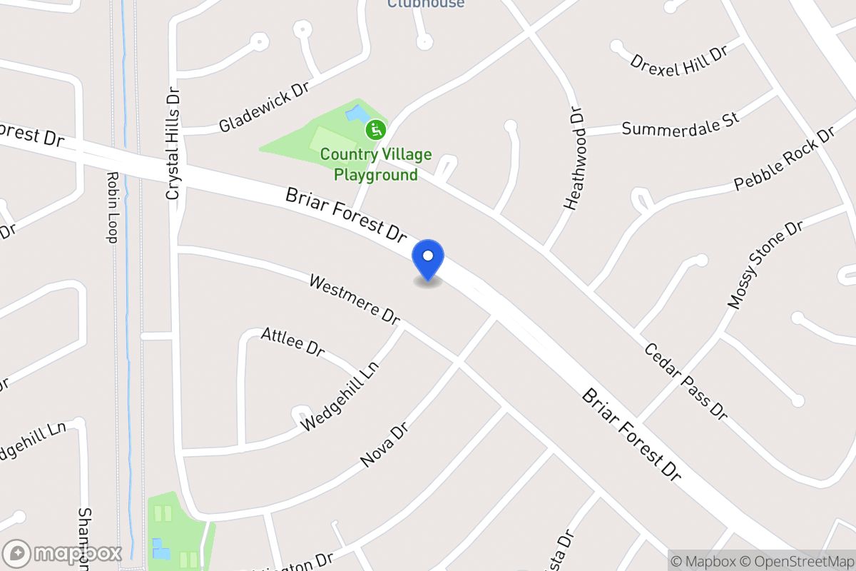 Map of 12019 Briar Forest Dr, Houston
