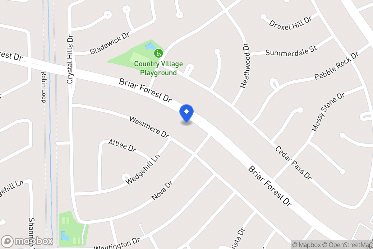 Map of 12015 Briar Forest Dr, Houston